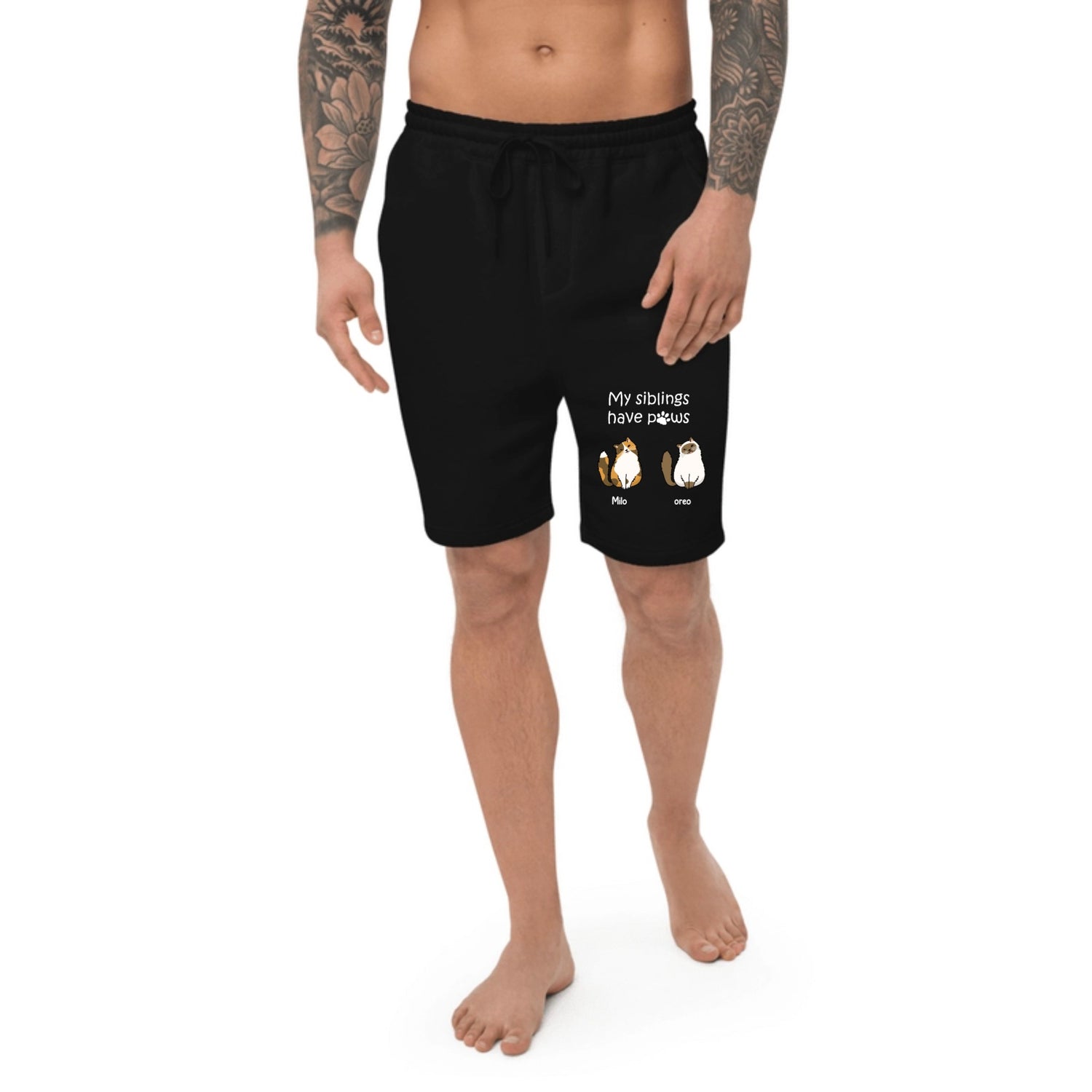 My siblings have paws - Personalized Men's Shorts