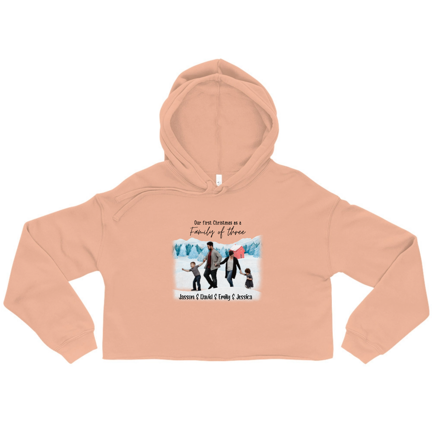 Our first christmas as a family - Personalized Women's Hoodie