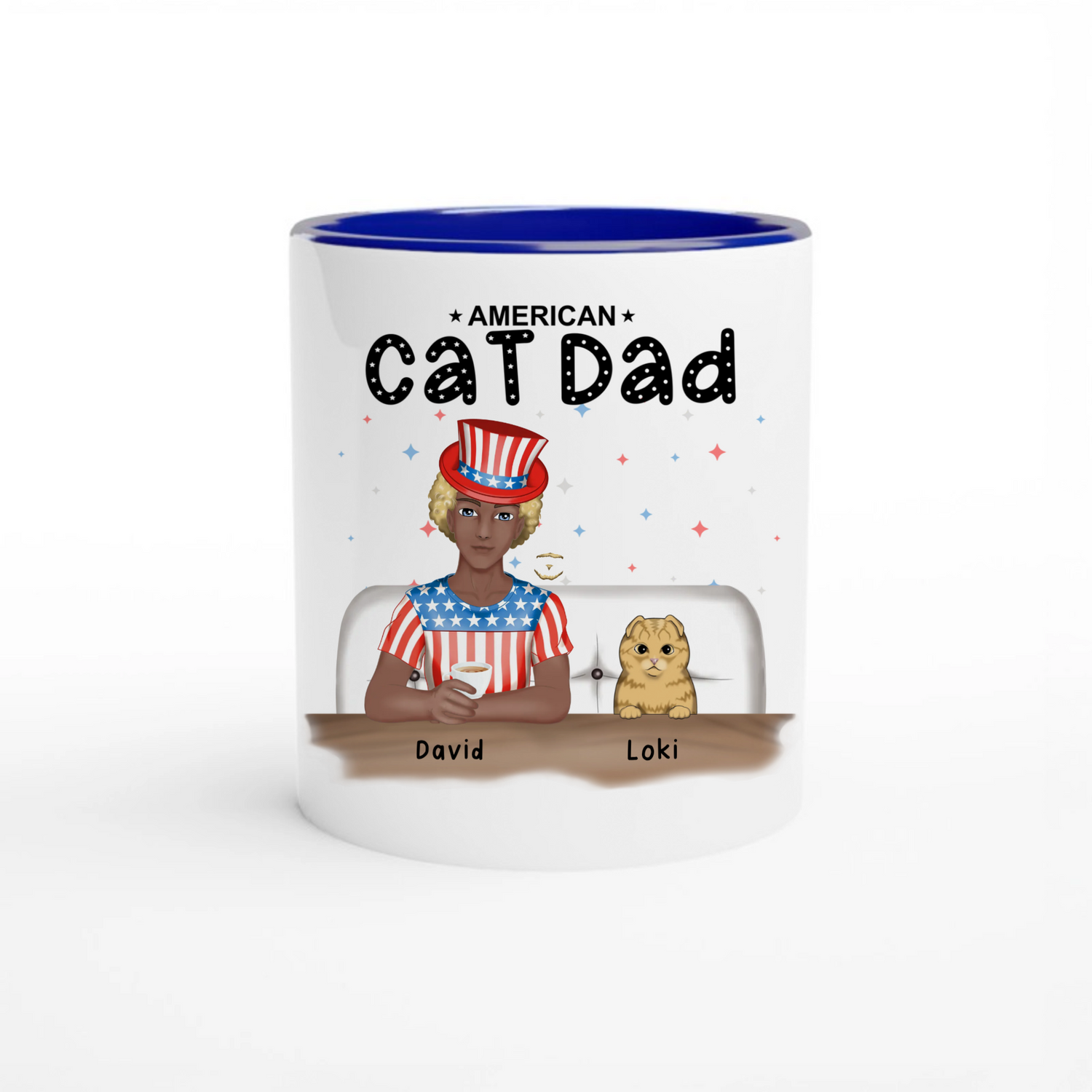 American Cad Dad - Personalized Ceramic Mug - All wrap