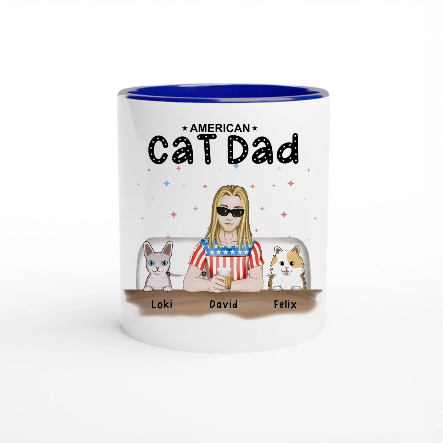 American Cad Dad - Personalized Ceramic Mug - All wrap