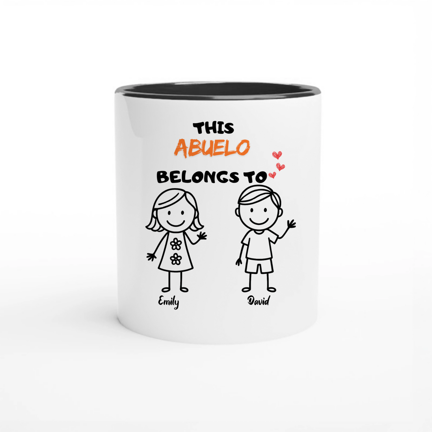 This Grandpa Belongs To Us - Personalized Mug