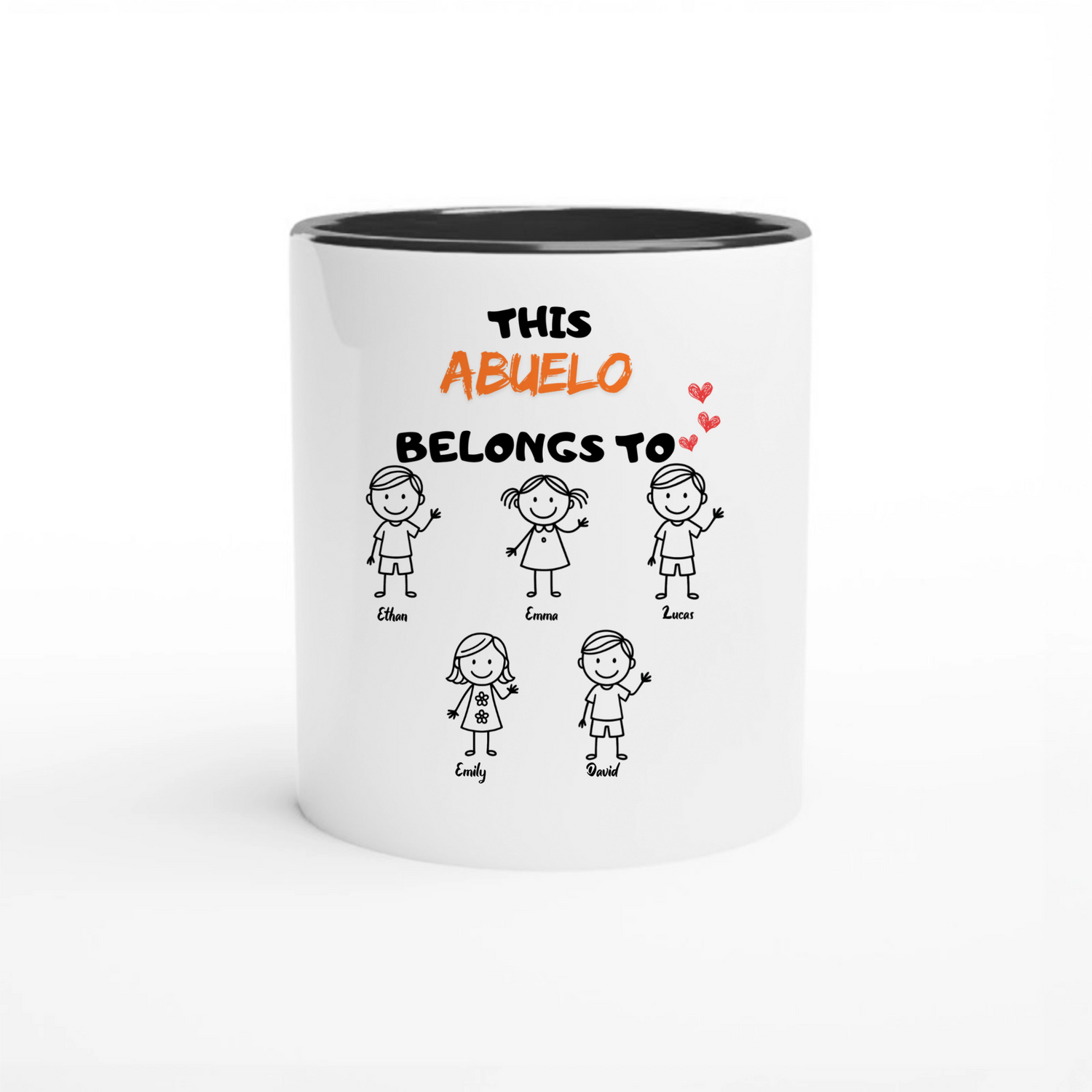 This Grandpa Belongs To Us - Personalized Mug