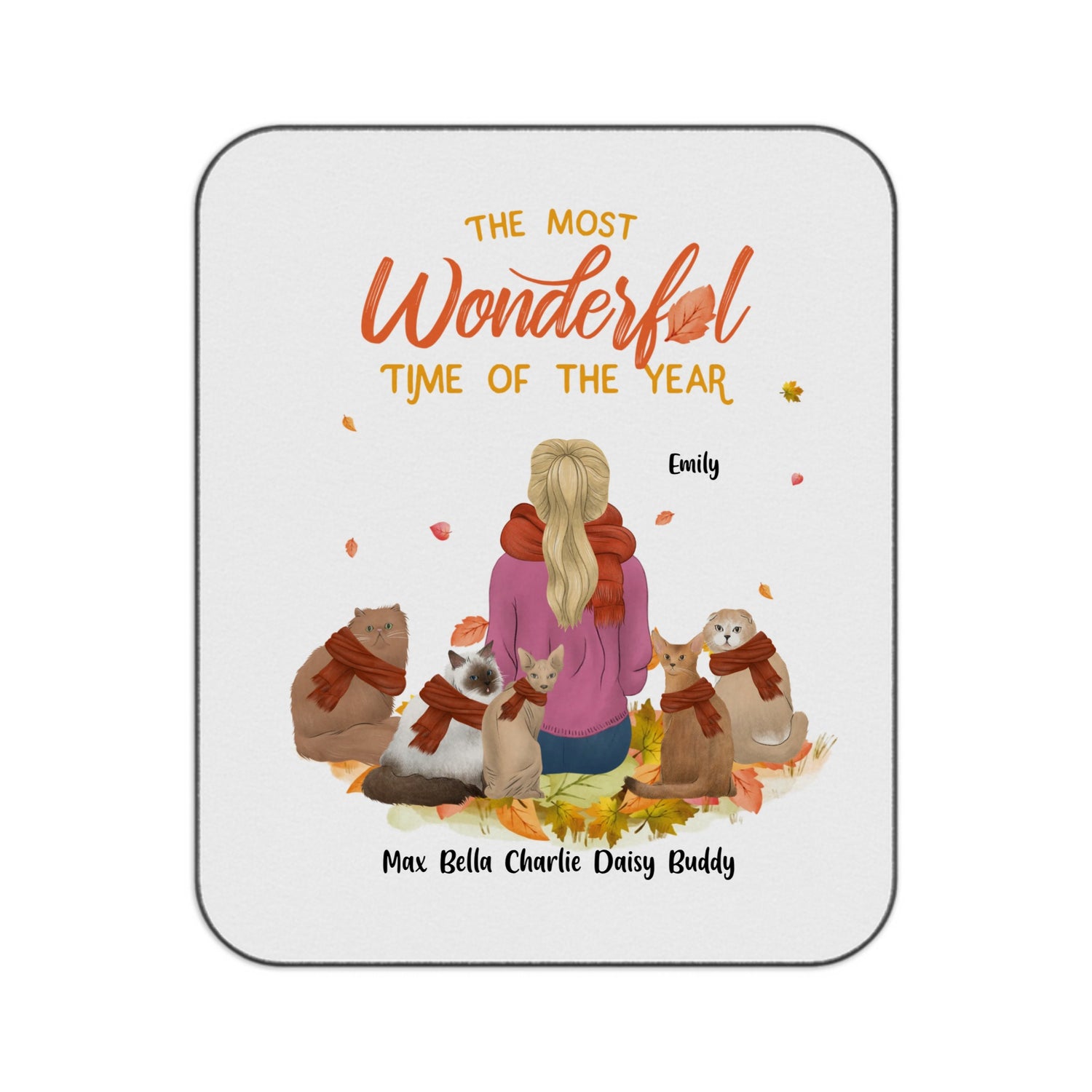 The most wonderful time of the year - Personalized Picnic Blanket