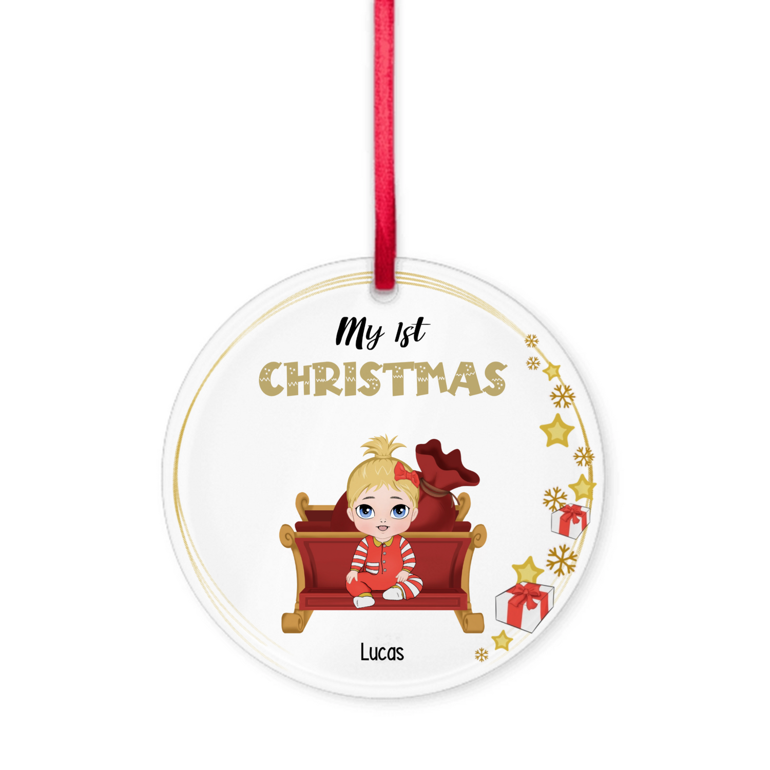 My 1st Christmas - Personalized Acrylic Ornaments