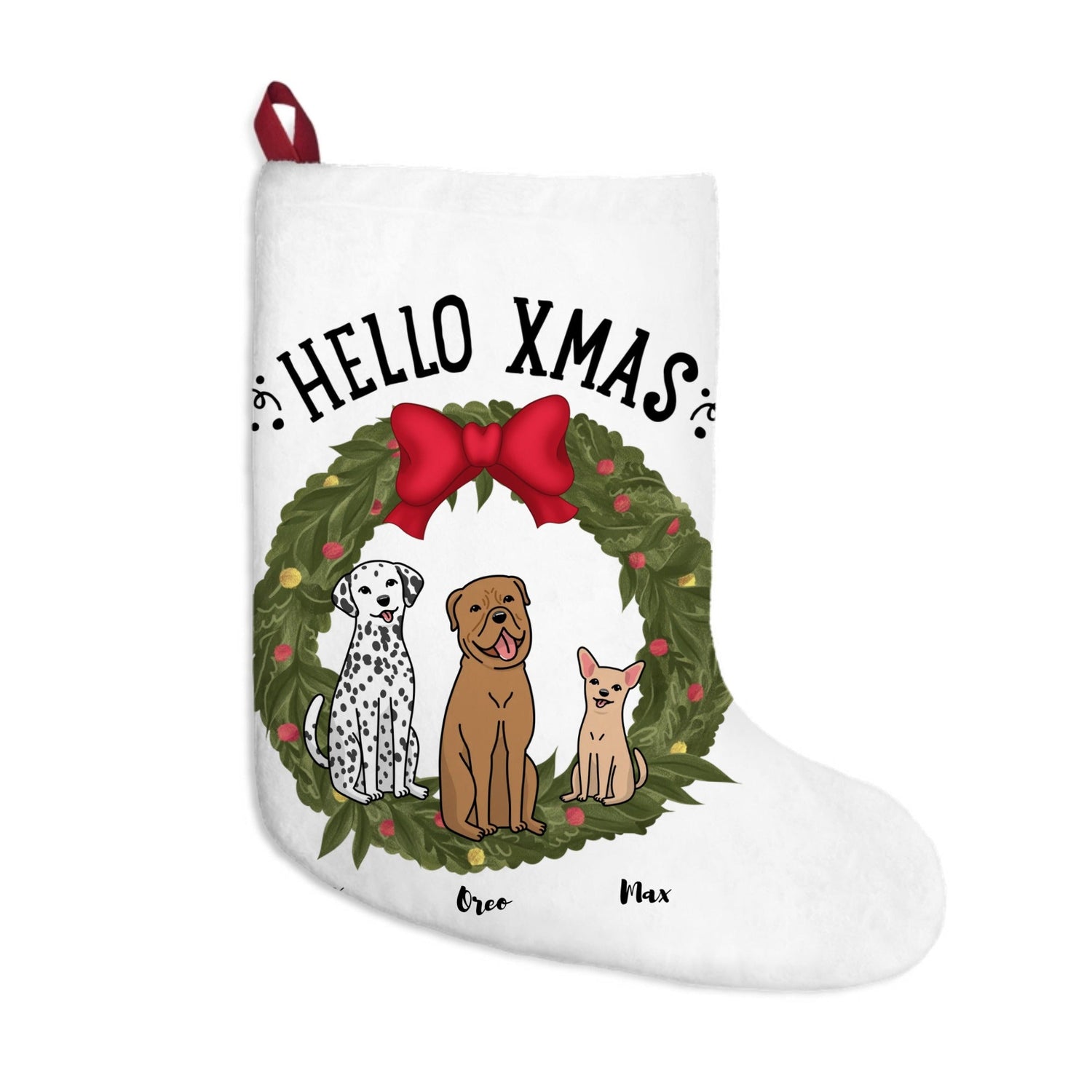 Hello Xmas - Personalized Christmas Stockings