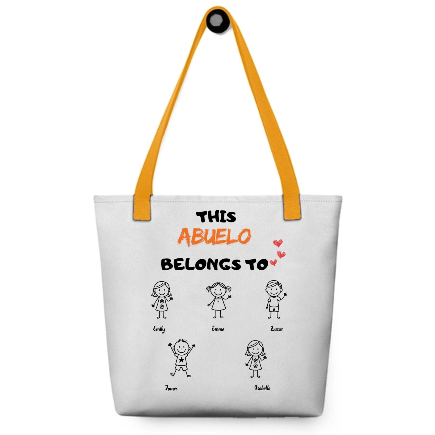This Grandpa Belongs To Us - Personalized Tote Bag