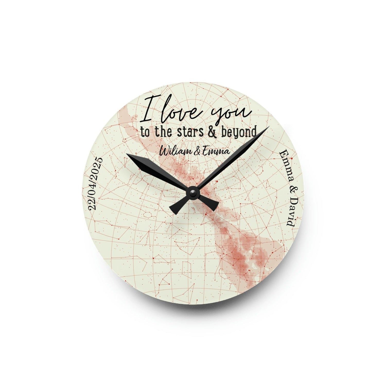 The night we fell in love - Personalized Wall Clock
