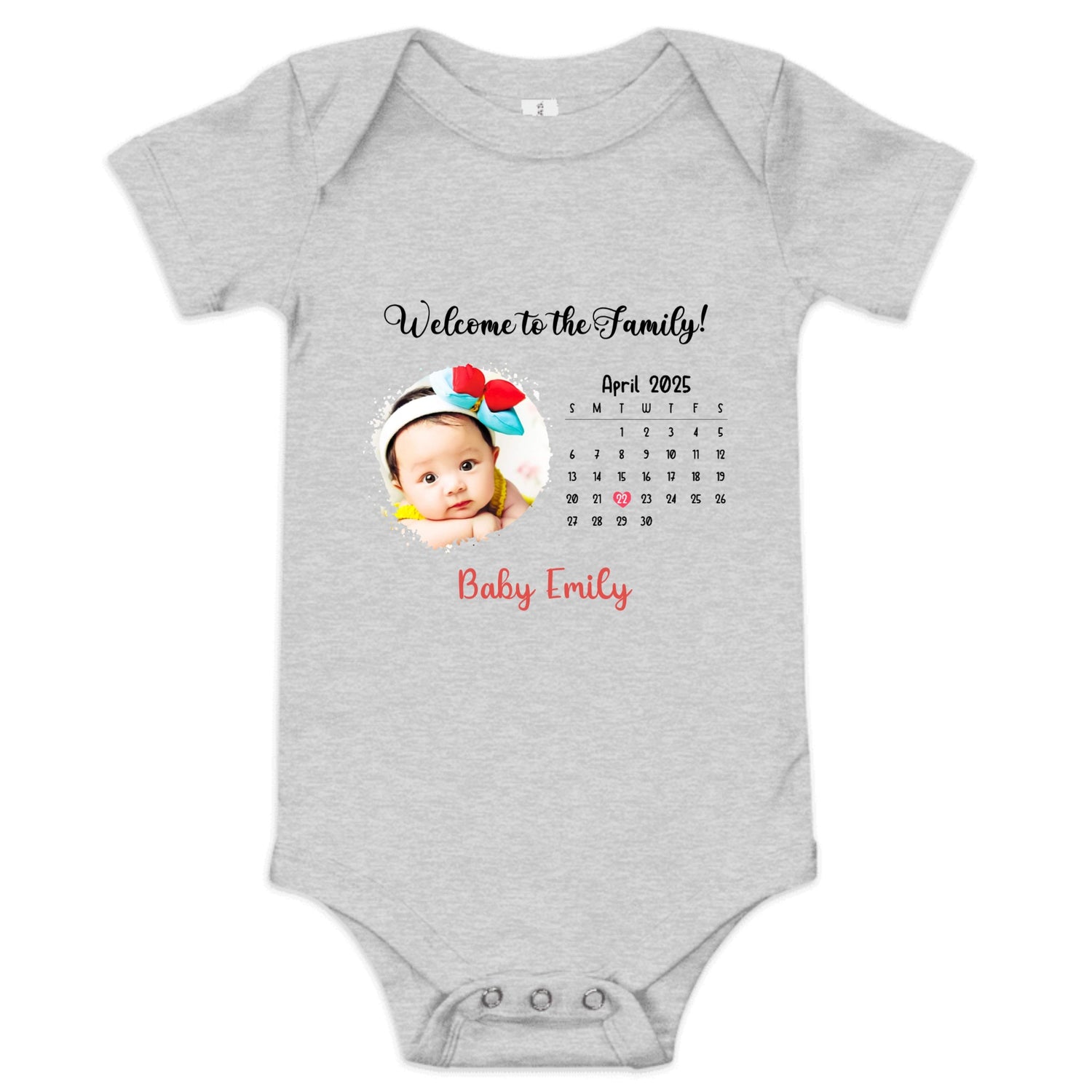 Welcome to the Family - Personalized Baby Short