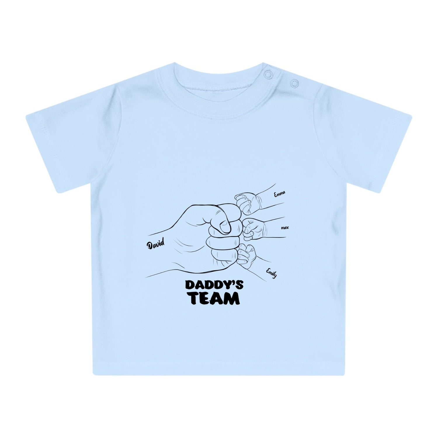 Daddy's Team - Personalized Baby T-Shirt