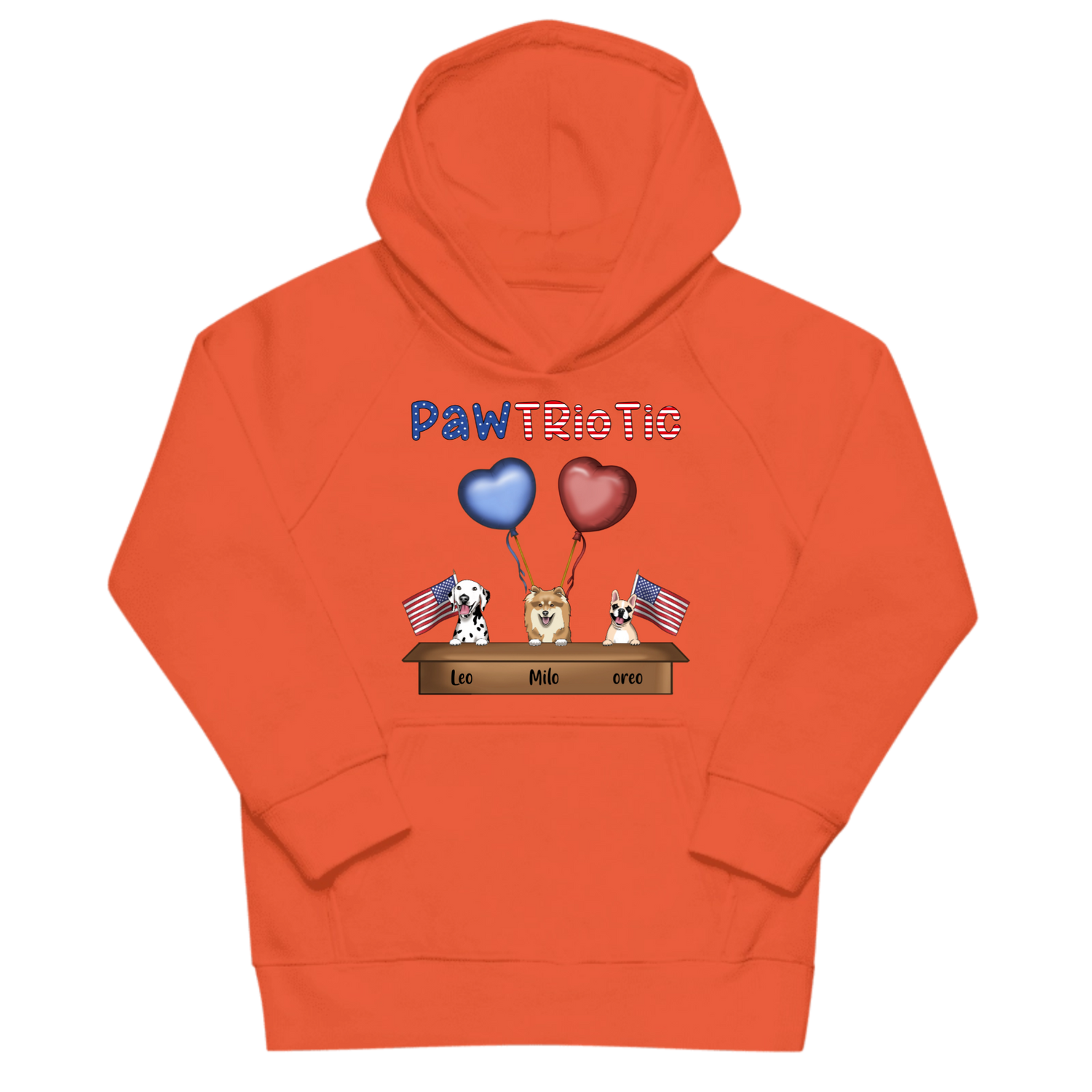 Pawtriotic - Personalized Kids Hoodie
