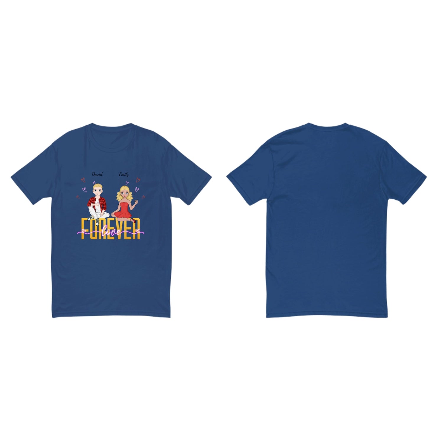 Forever love - Personalized Men's T-Shirt