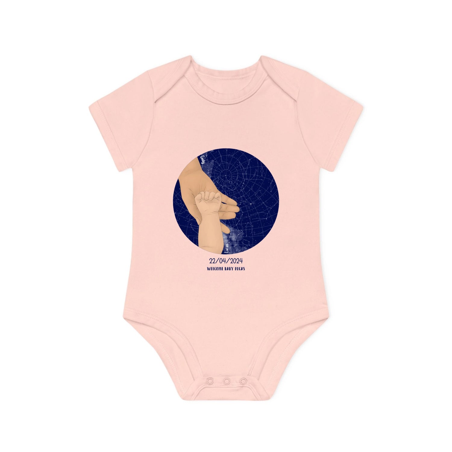 The night you became my mom - Personalized Baby Organic Short