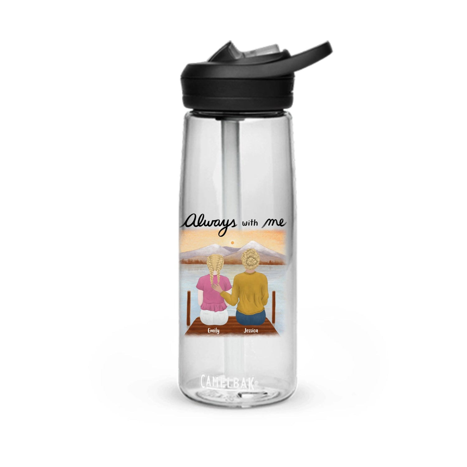 Always with me - Personalized Sports Water Bottle