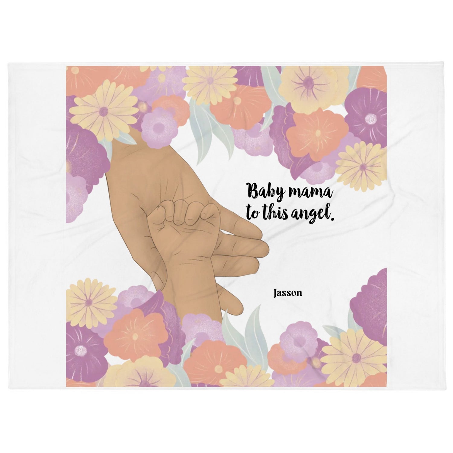 Mommy's sweet angel - Personalized Throw Blanket