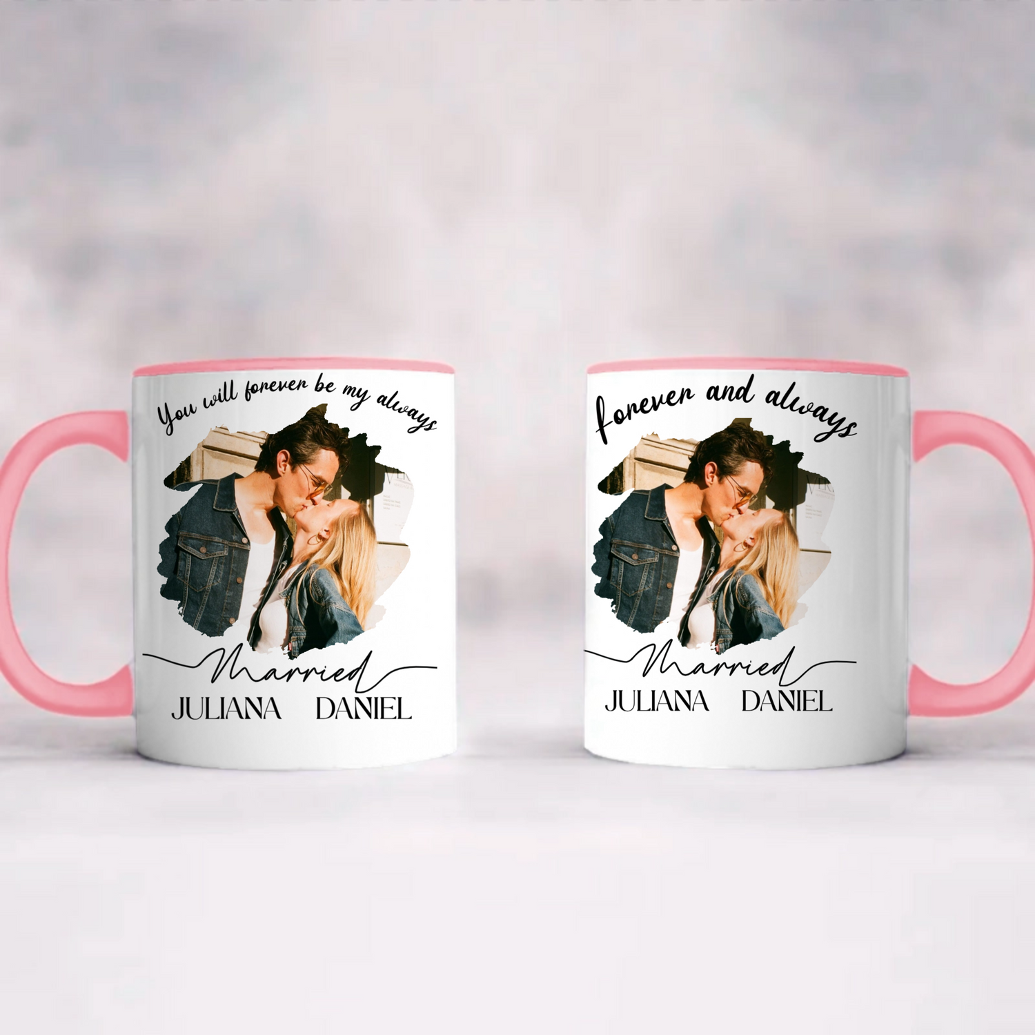 Our Firts Chrismast - Personalized Accent Coffee Mug
