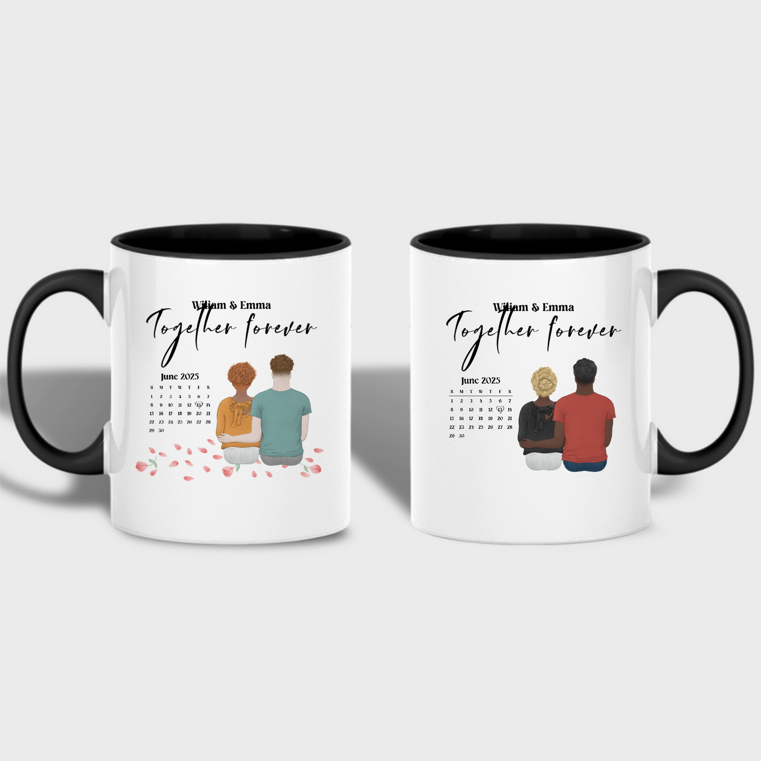 You & I We Got This - Customize the Calendar couple gender - Personalized Accent Mug
