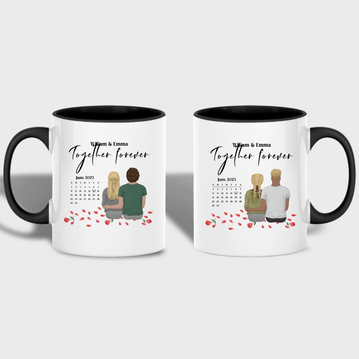 You & I We Got This - Customize the Calendar couple gender - Personalized Accent Mug