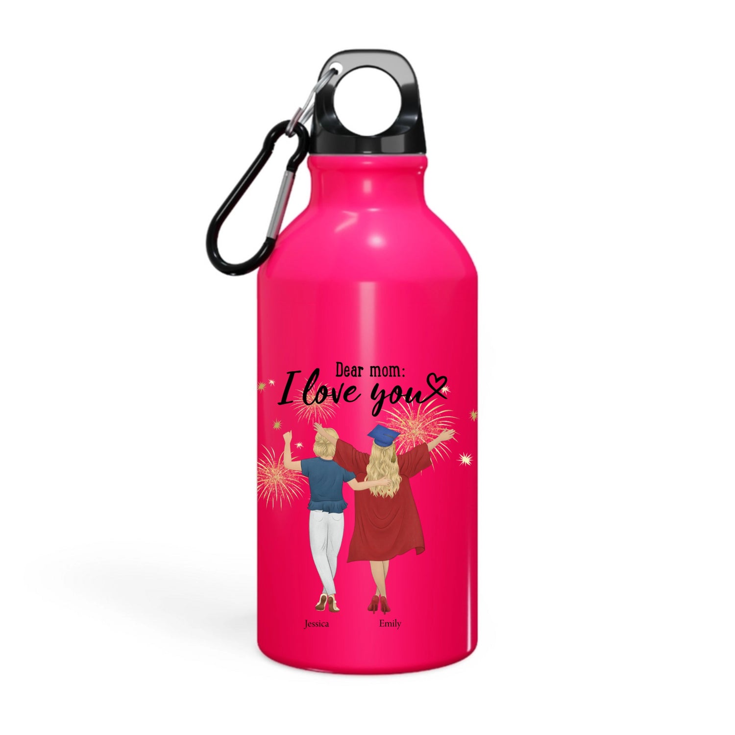 Dear Mom I Love You - Personalized Sport Bottle