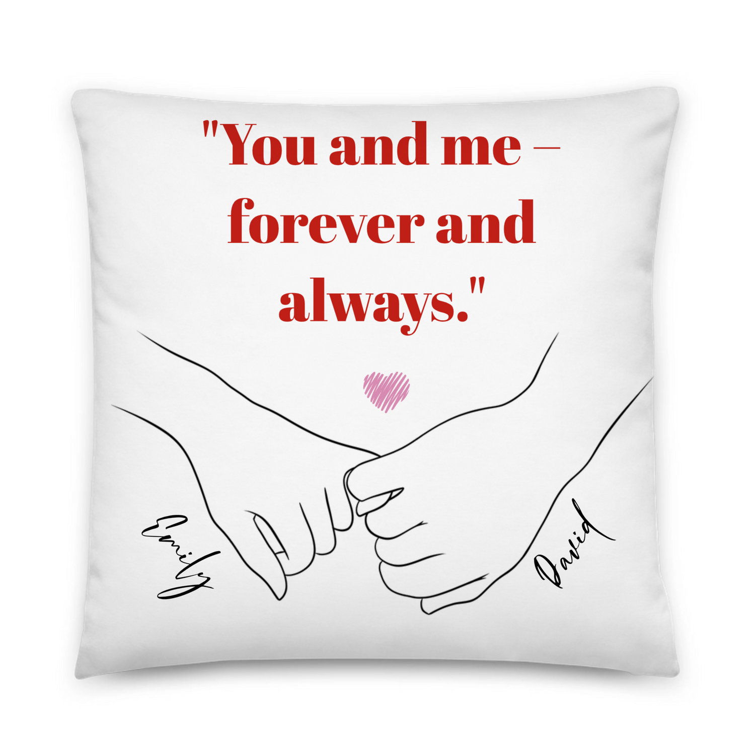 My Love - Personalized All-Over Print Basic Pillow