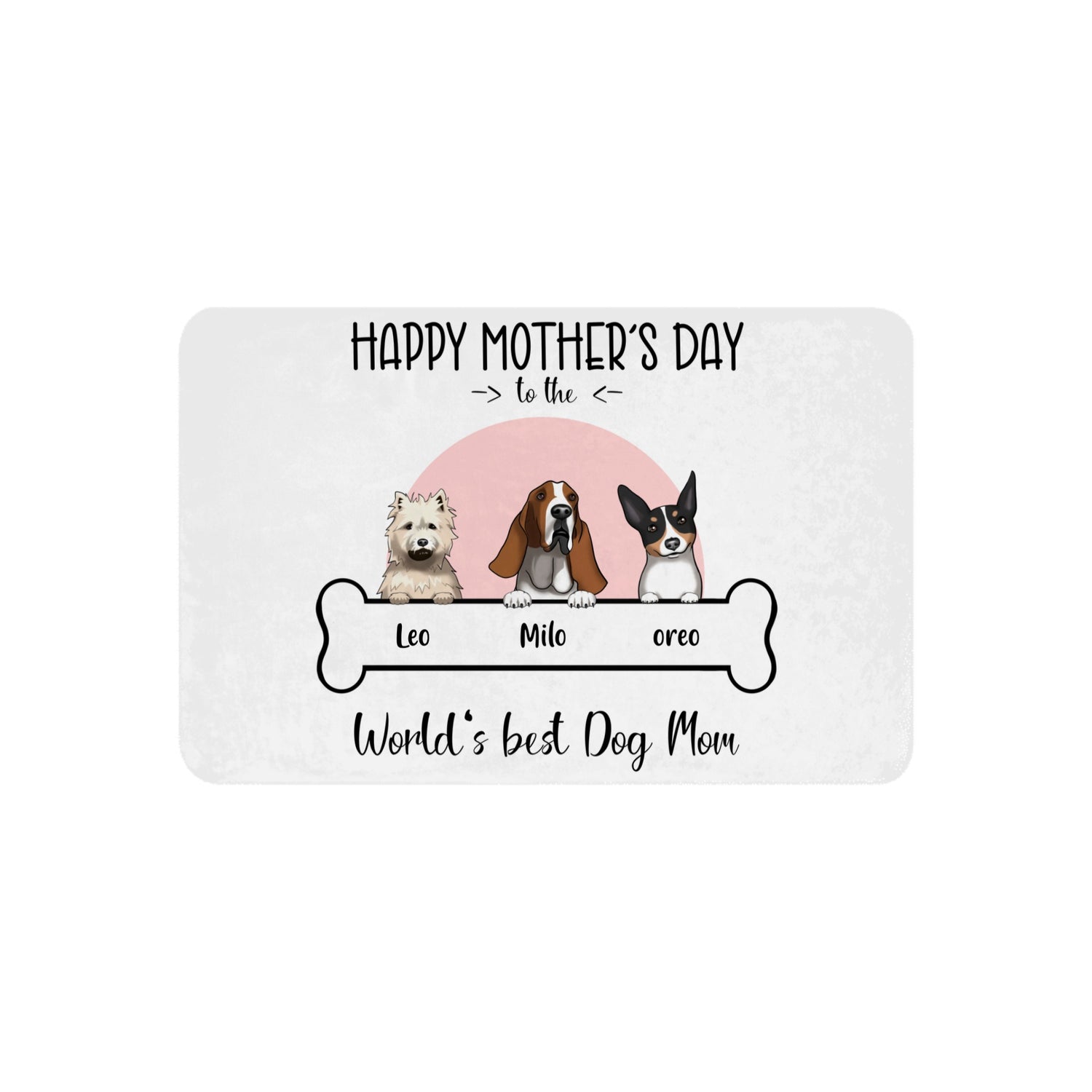 World‘s best Dog Mom - Personalized Sherpa Blanket