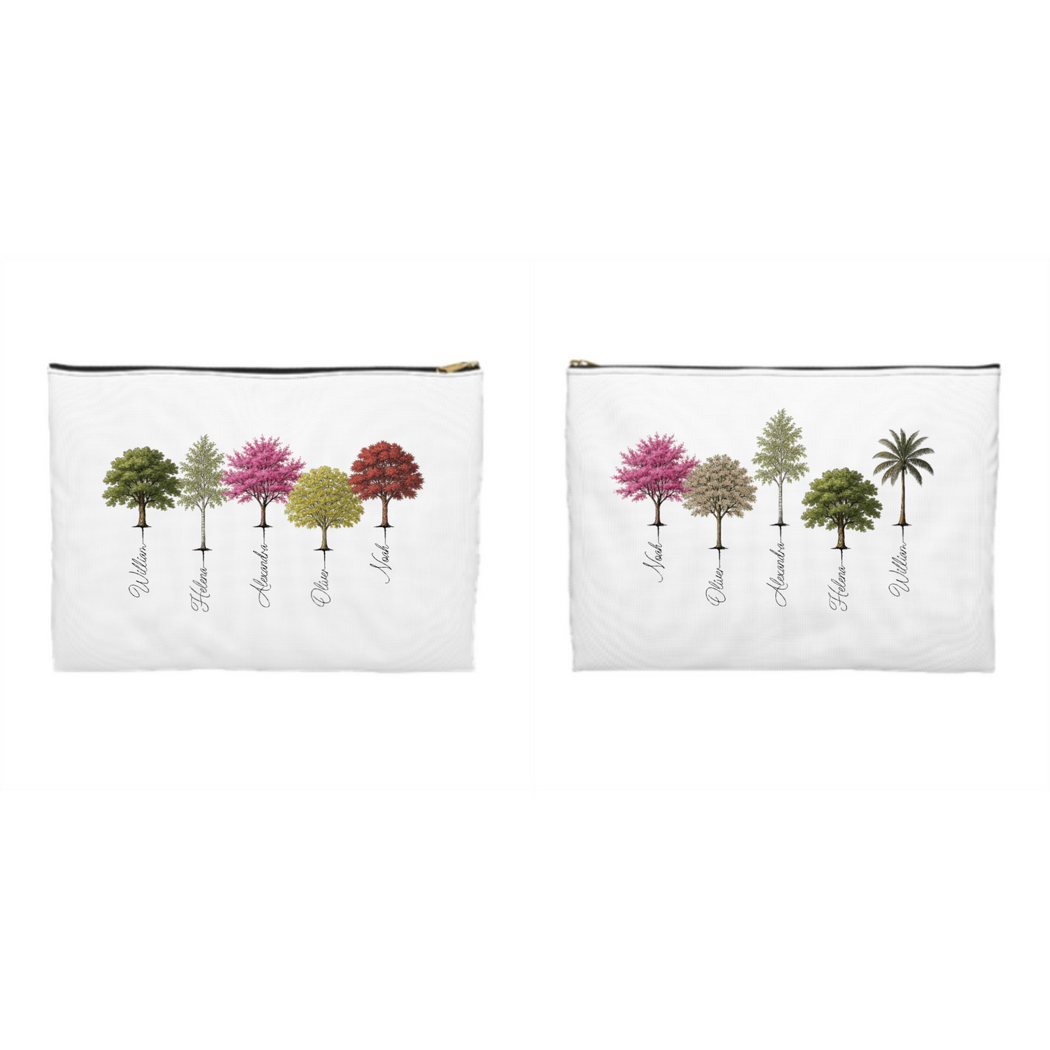 My Forest Choose 1 to 9 Trees - Personalized Accessory Pouch
