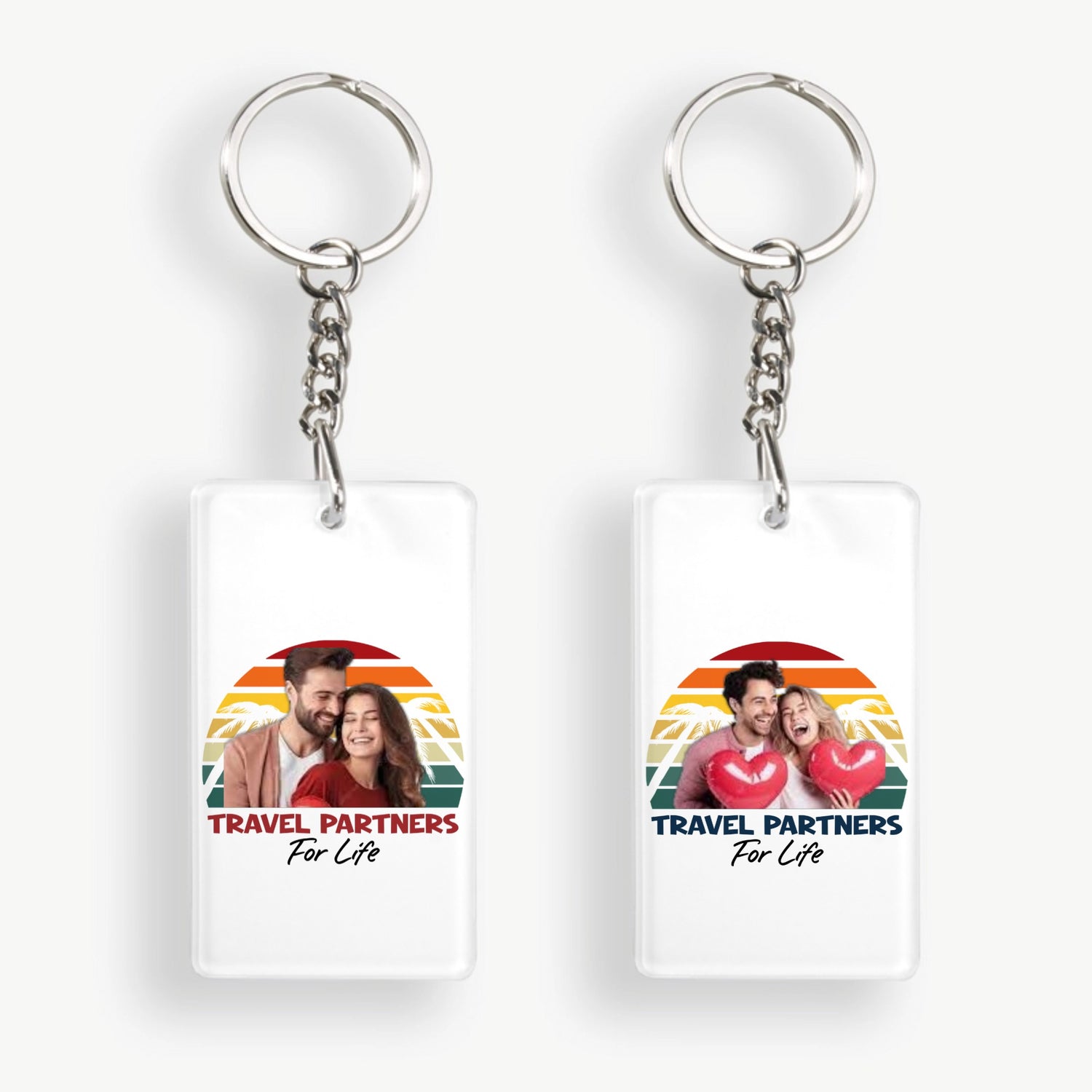 Travel Partners For Life - Personalized Key Chain