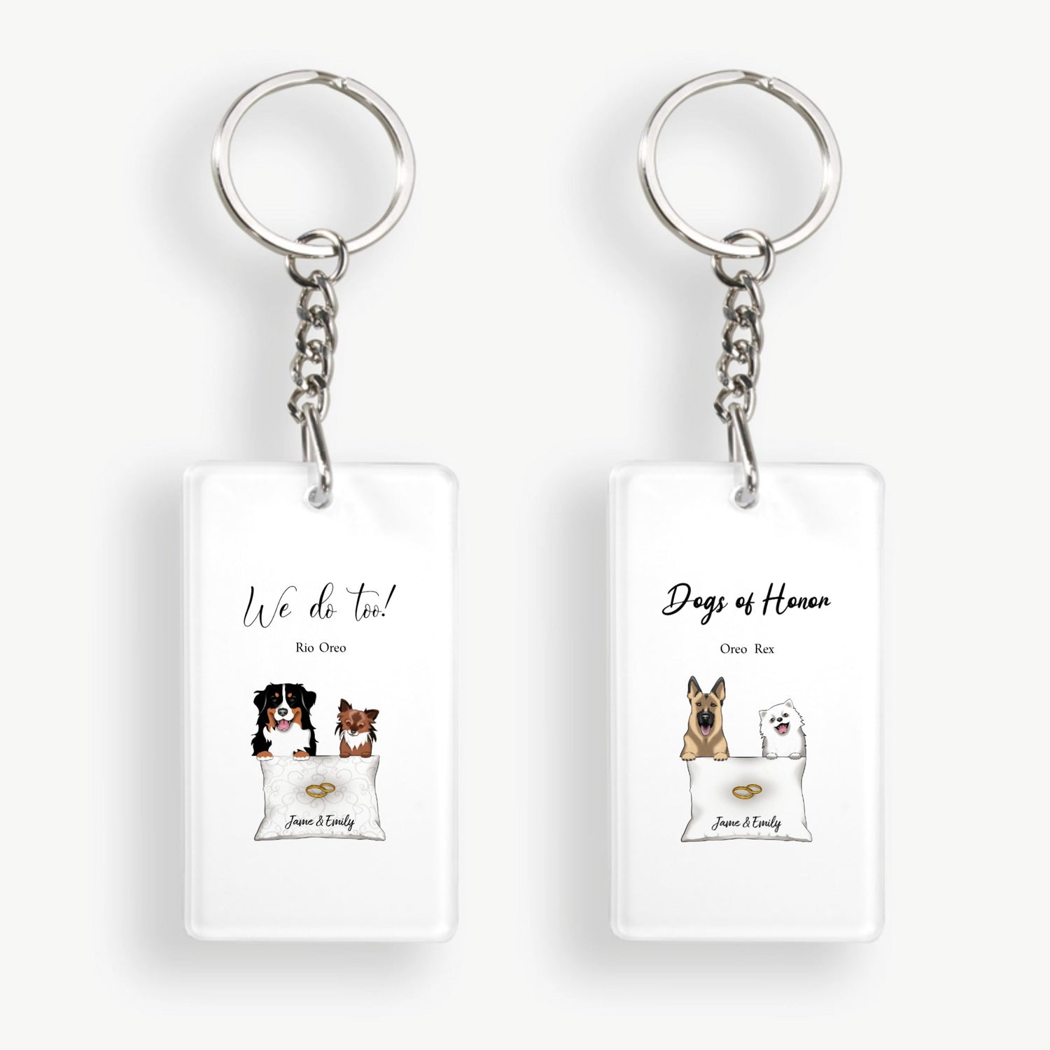 Dog of Honor - Personalized Key Chain