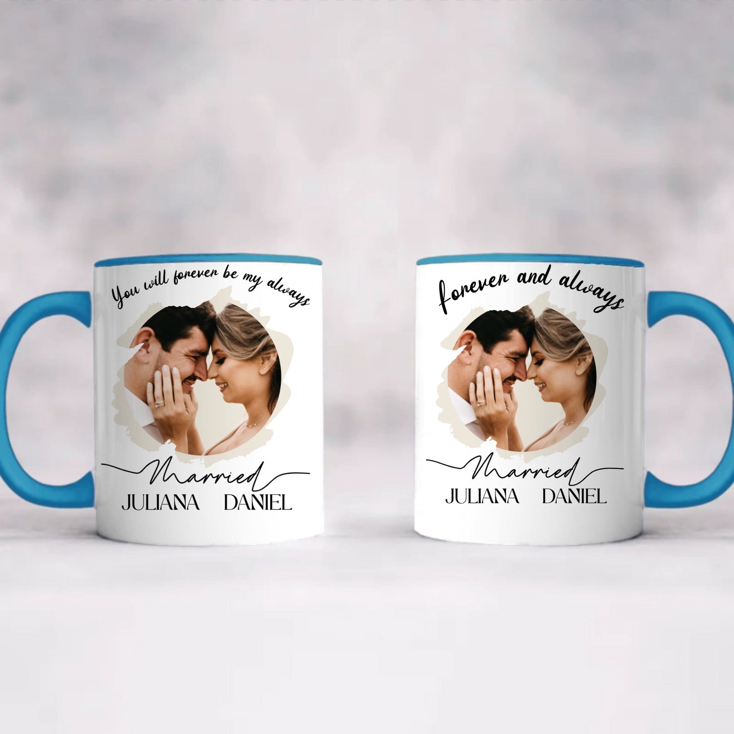 Our Firts Chrismast - Personalized Accent Coffee Mug