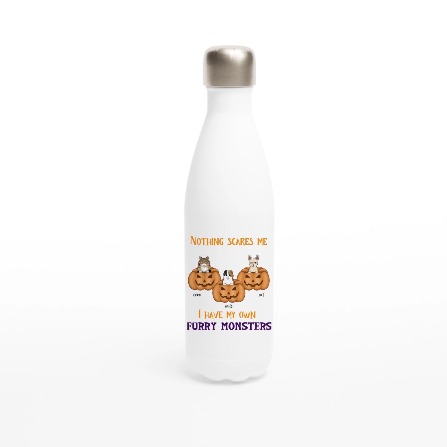 Nothing scares me - Personalized Water Bottle