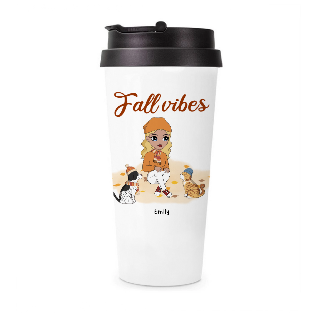 Fall vibes - Personalized Travel Mug