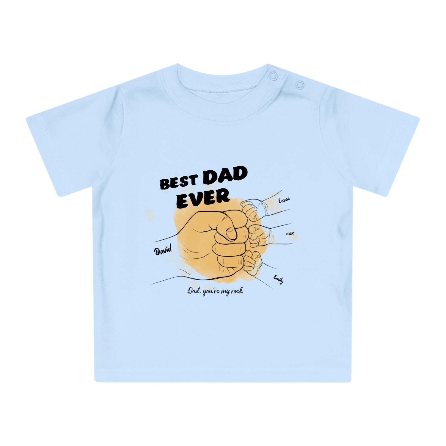 Best dad ever - Personalized Baby T-Shirt