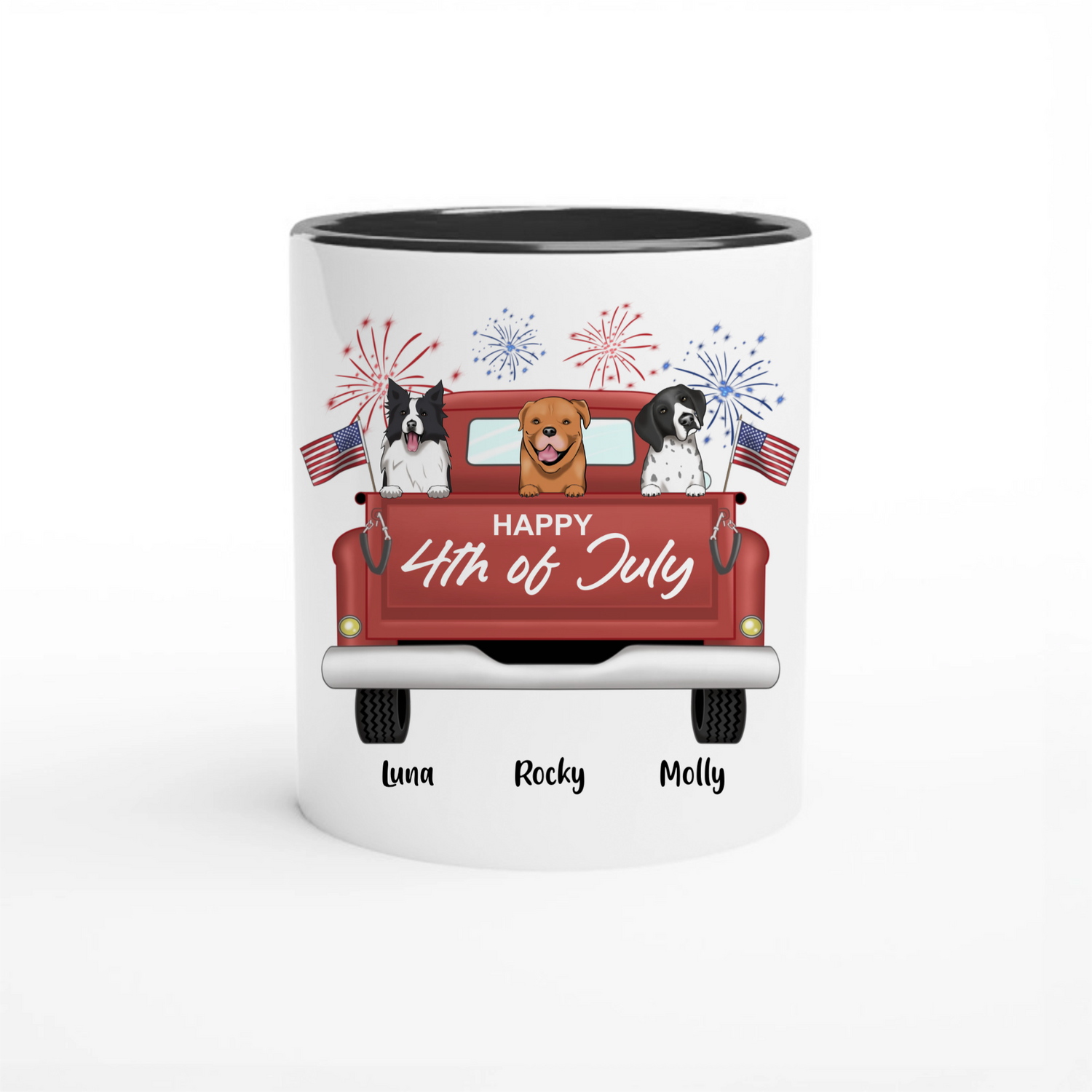 Happy 4th of July - Personalized Coffee Mug
