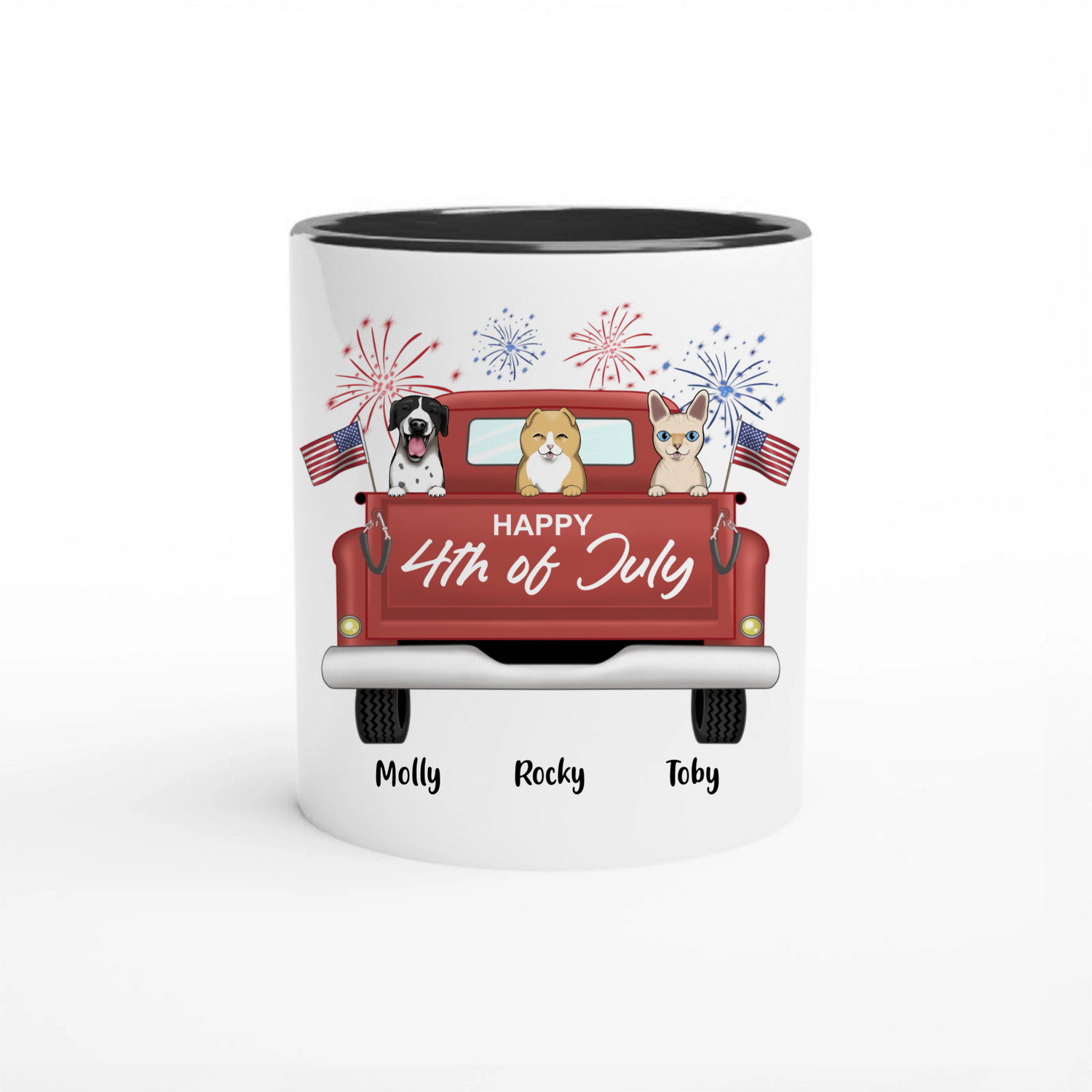 Happy 4th of July - Personalized Coffee Mug
