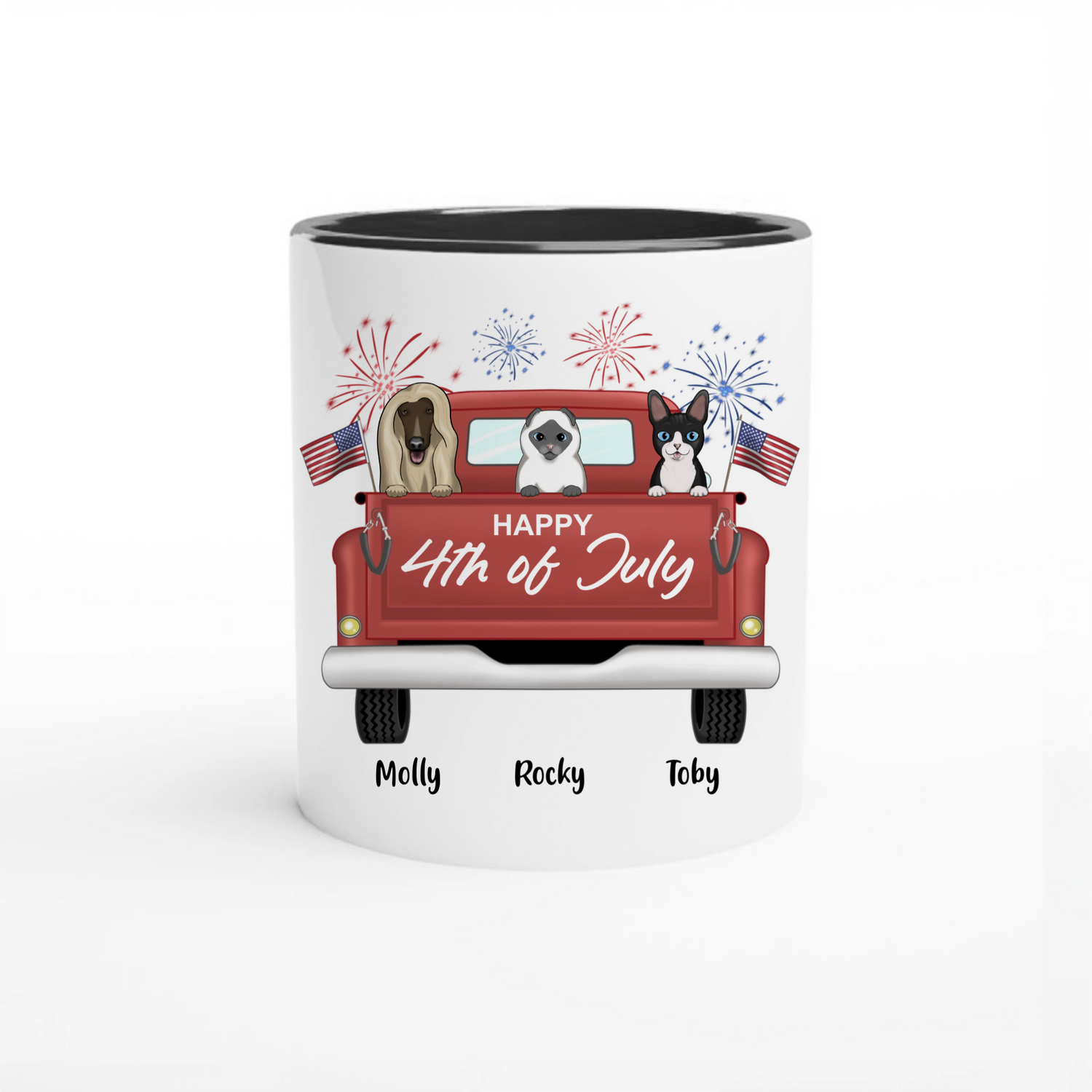 Happy 4th of July - Personalized Coffee Mug