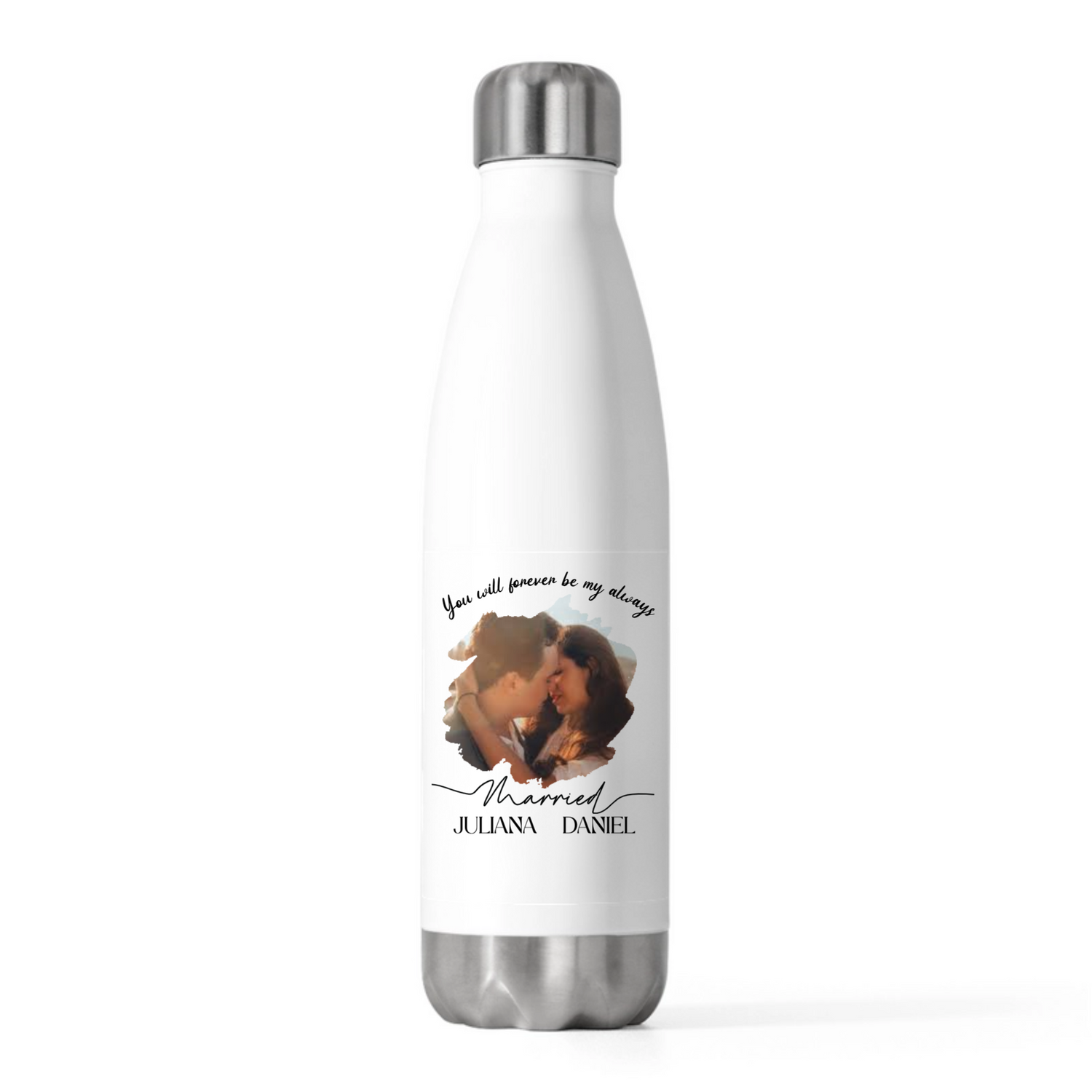 Our First Christmas Married -Personalized Insulated Bottle