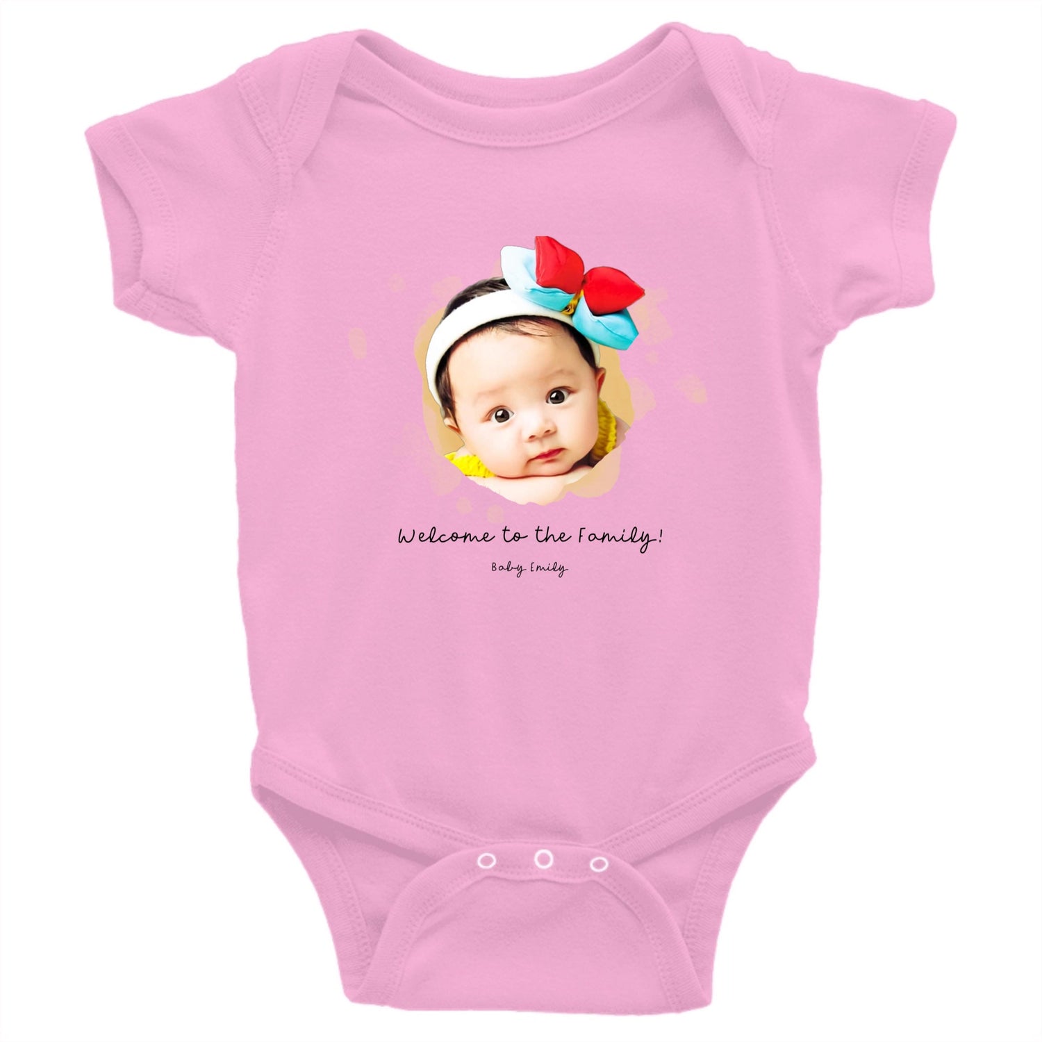 Forever your little one - Personalized Baby Short Bodysuit
