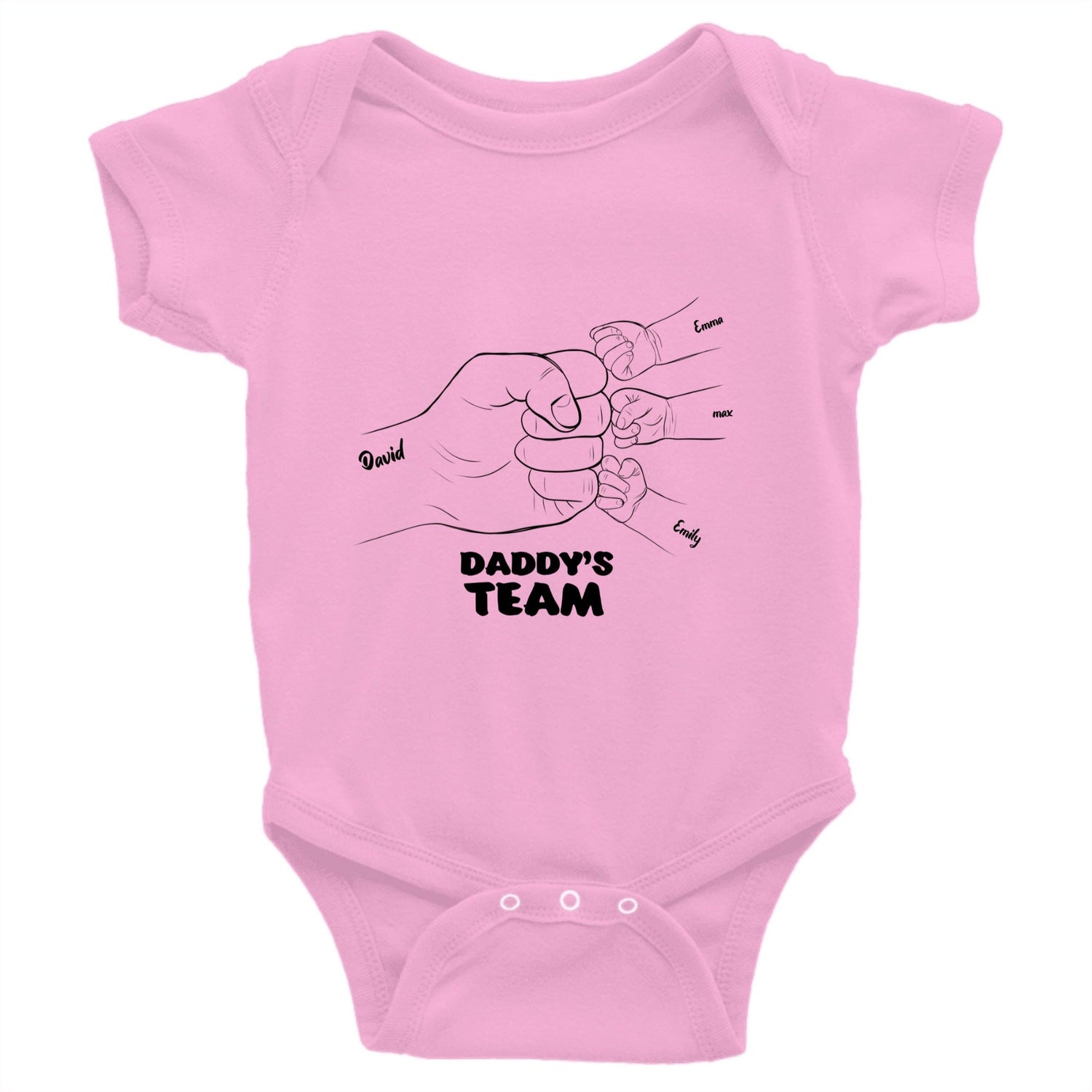 Daddy's Team -  Personalized Baby Bodysuit