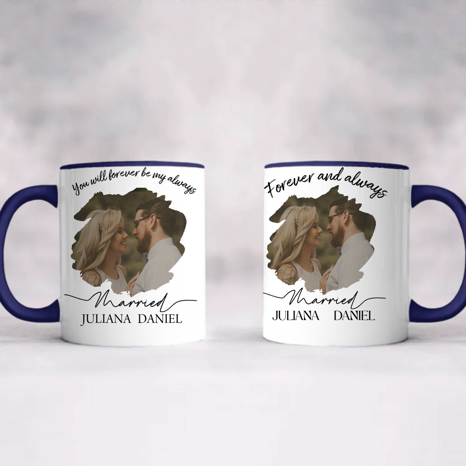 Our Firts Chrismast - Personalized Accent Coffee Mug