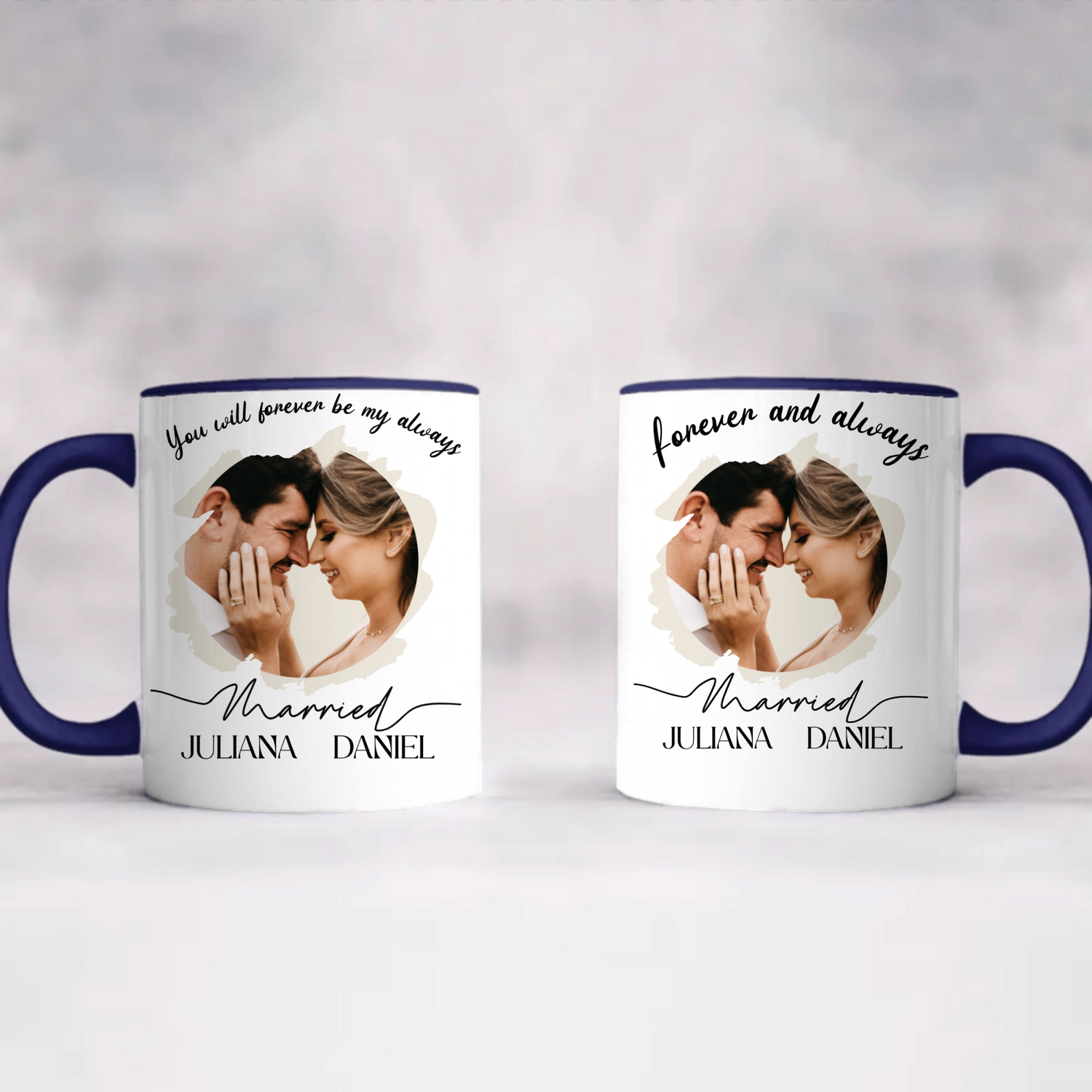 Our Firts Chrismast - Personalized Accent Coffee Mug