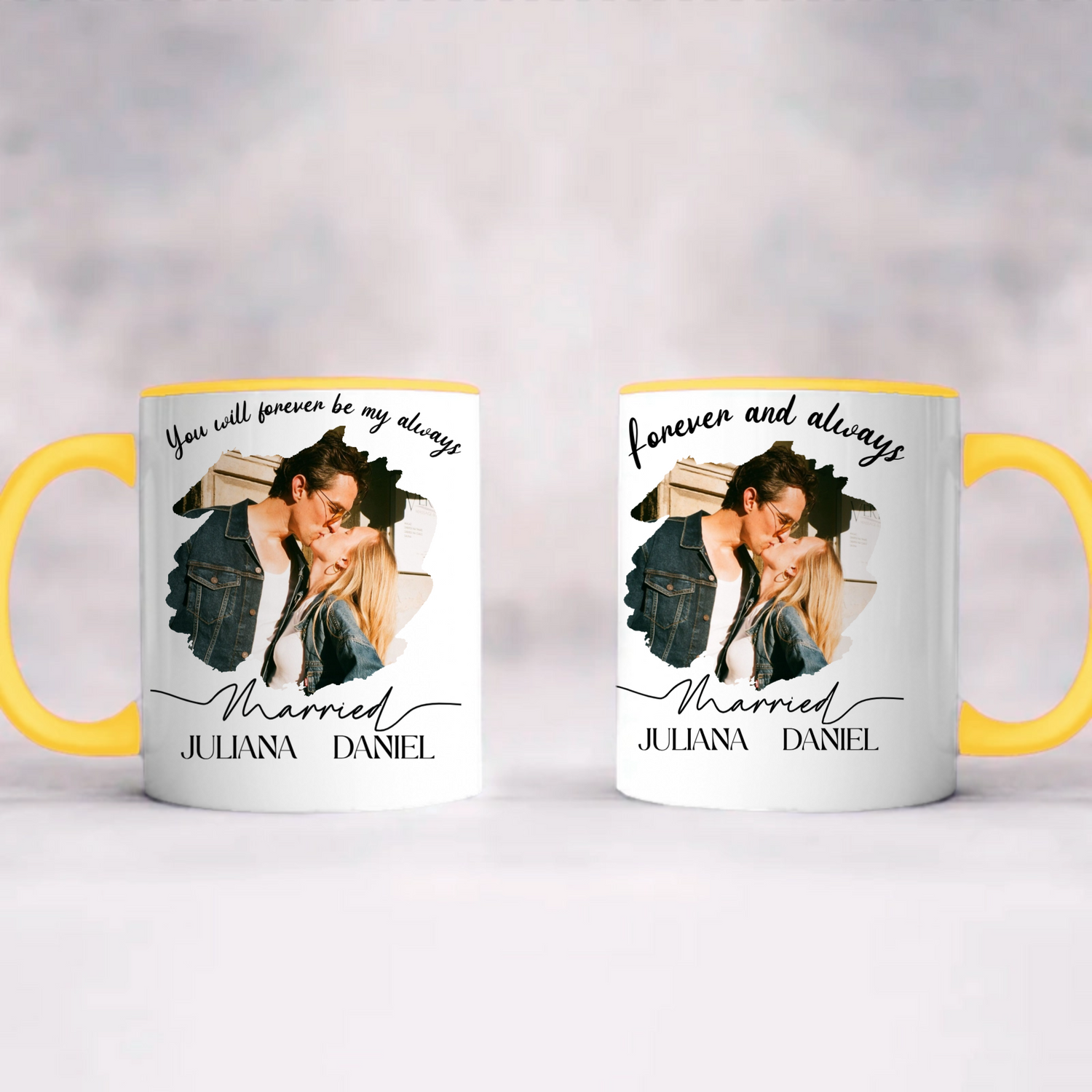 Our Firts Chrismast - Personalized Accent Coffee Mug