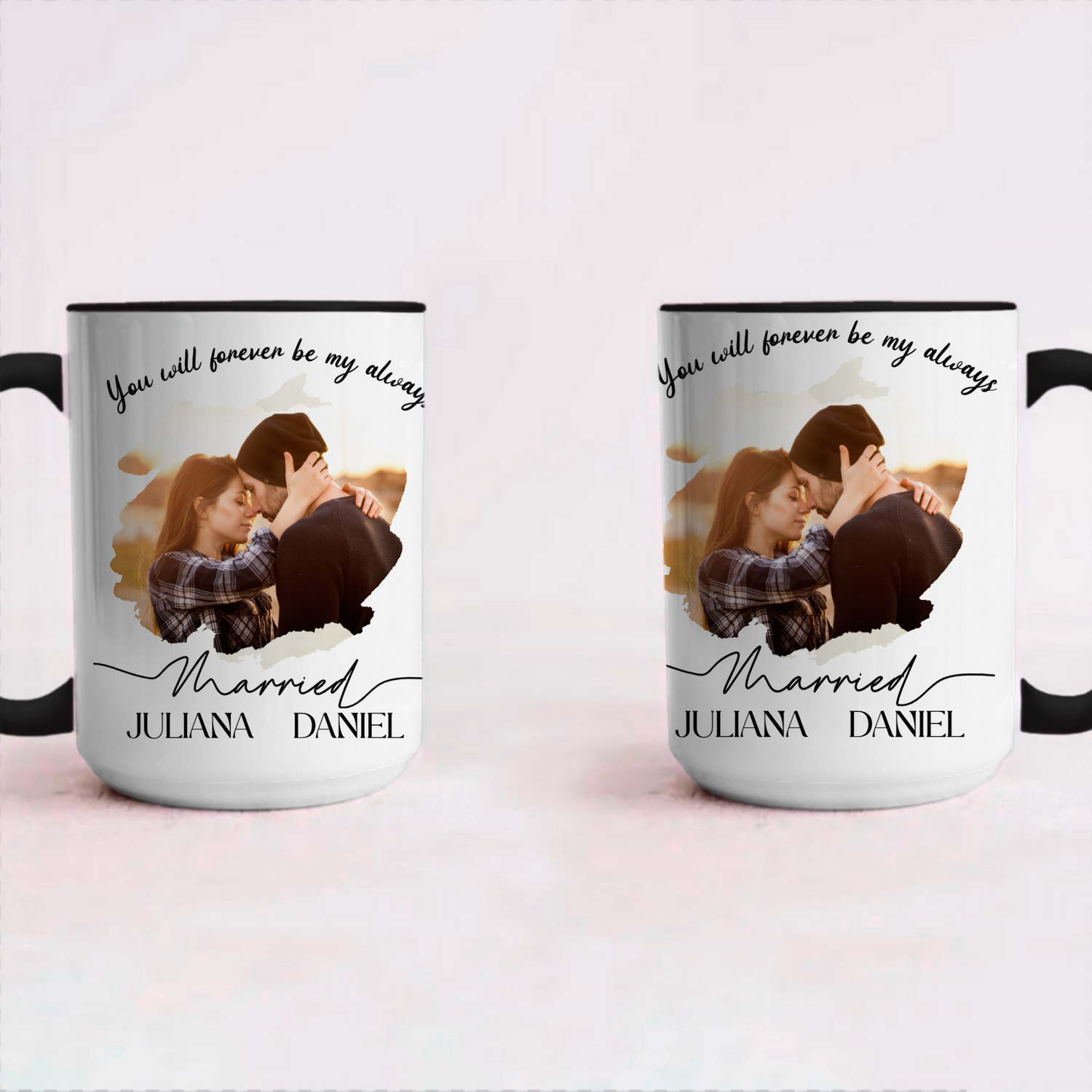 Our Firts Chrismast - Personalized Accent Coffee Mug