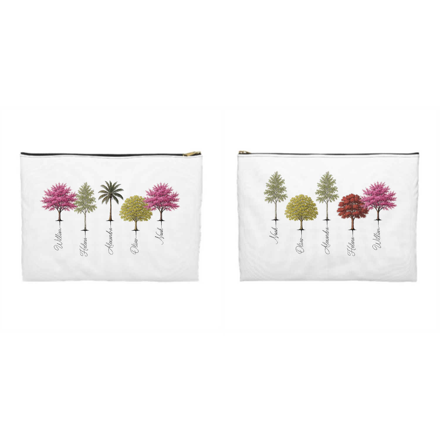 My Forest Choose 1 to 9 Trees - Personalized Accessory Pouch