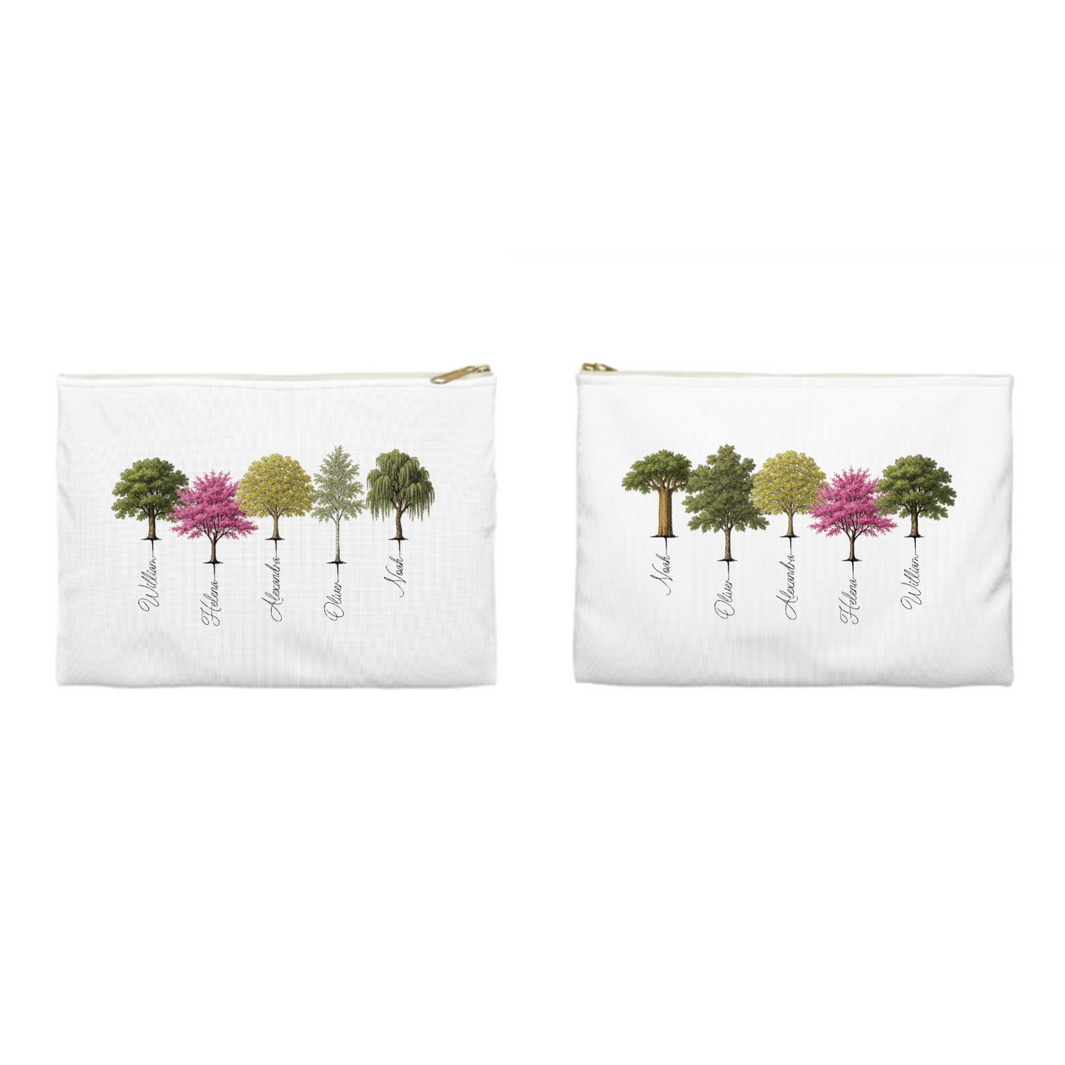 My Forest Choose 1 to 9 Trees - Personalized Accessory Pouch
