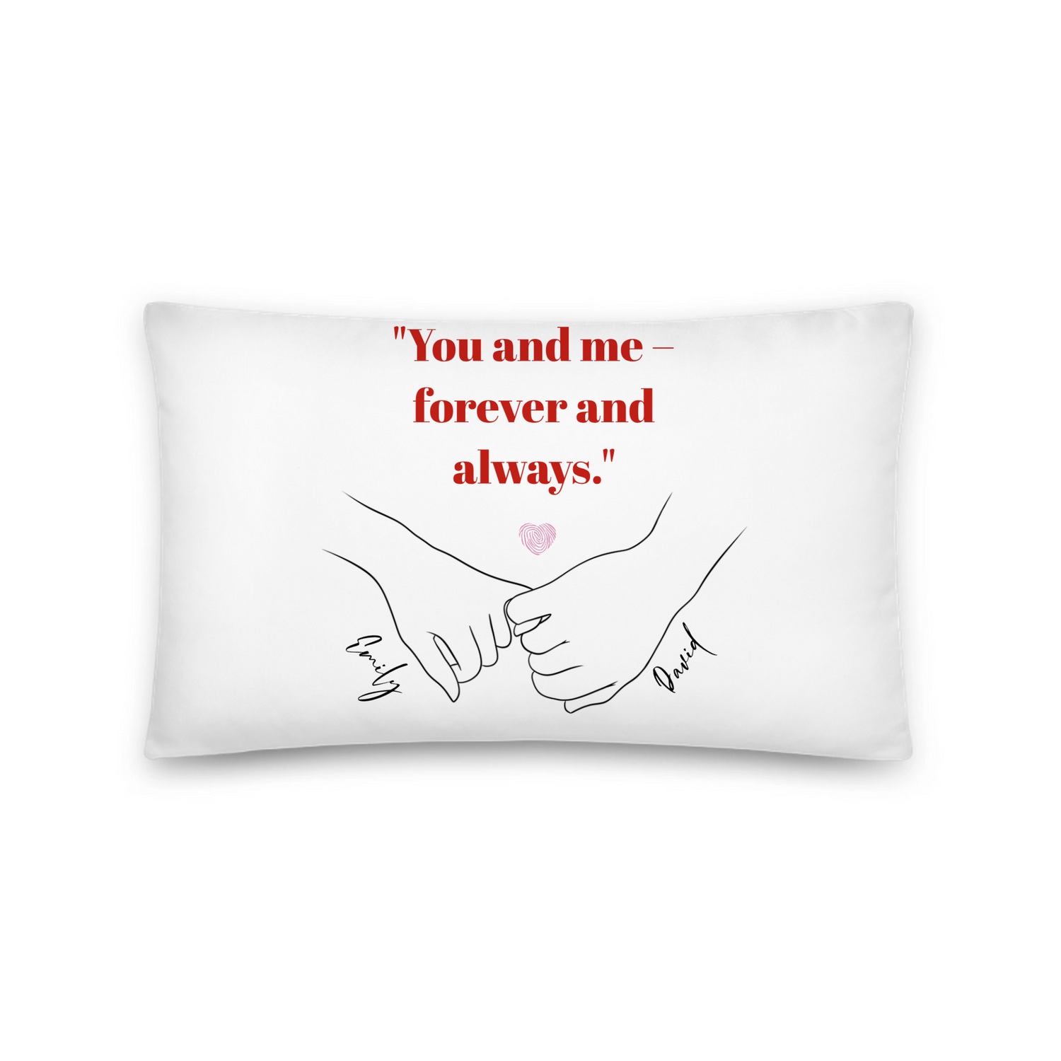 My Love - Personalized All-Over Print Basic Pillow